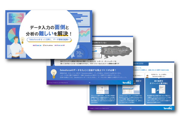 データ入力の面倒と分析の難しいを解決!Salesforceをもっと活用し、データ駆動型組織へ