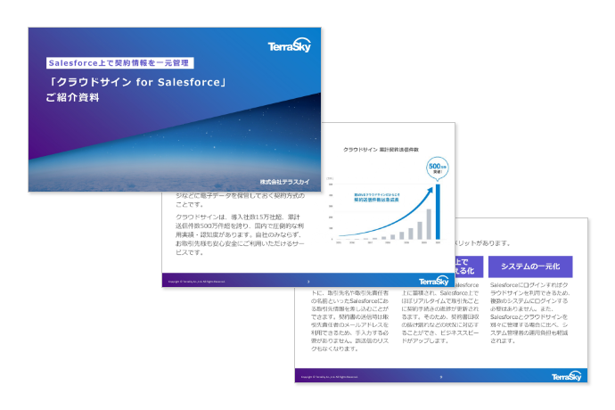 クラウドサイン for Salesforce ご紹介資料