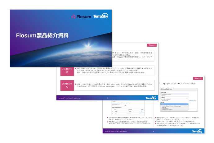 Salesforceのリリース管理システムFlosum ご紹介資料